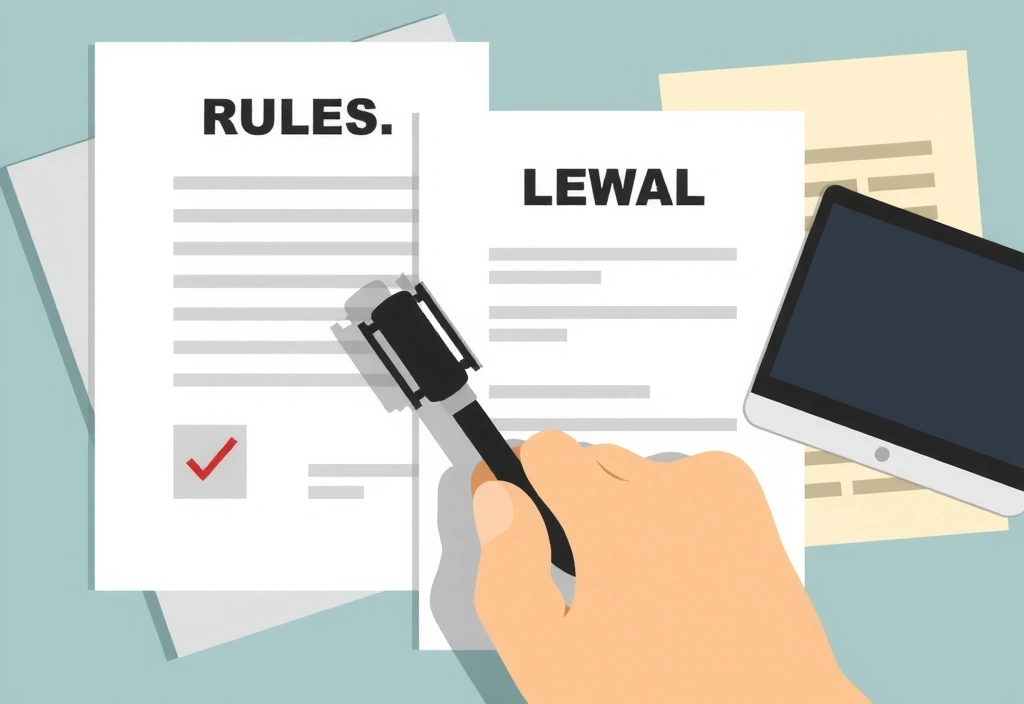 Ilustracja przedstawiająca dokumenty i zasady